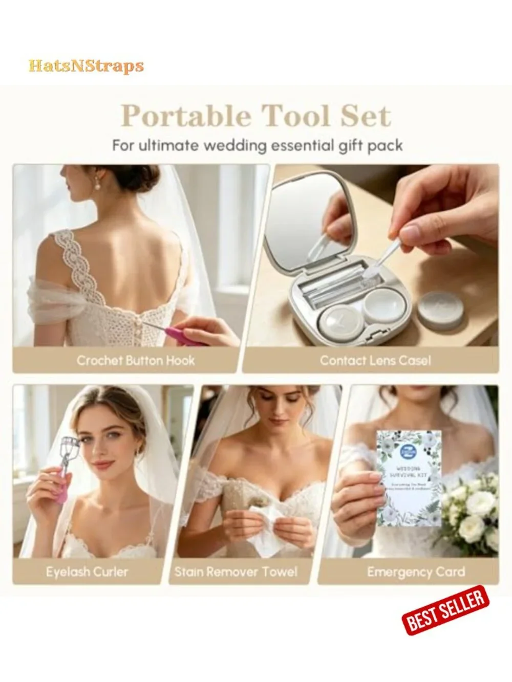 Wedding Day Emergency Kit 100+ Essentials Cosmetic Bag PU